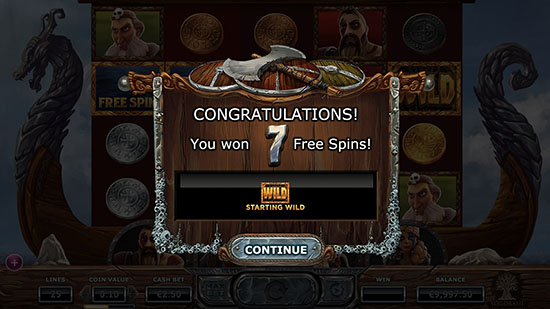 PRE-FREE SPINS BONUS